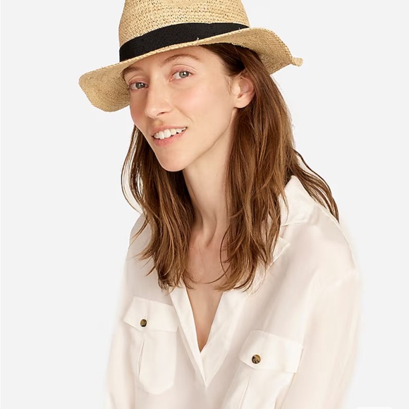 J Crew Packable Raffia Straw Hat - Picture 7 of 10
